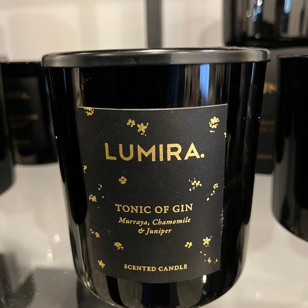 Lumira candles in various scents. 10.6 oz brand new.  Retails for $70.00